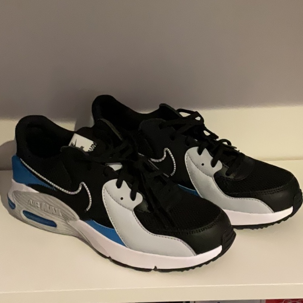 Nike Air Max Black and Blue Sneakers